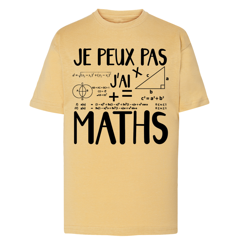 Je peux pas j'ai Maths