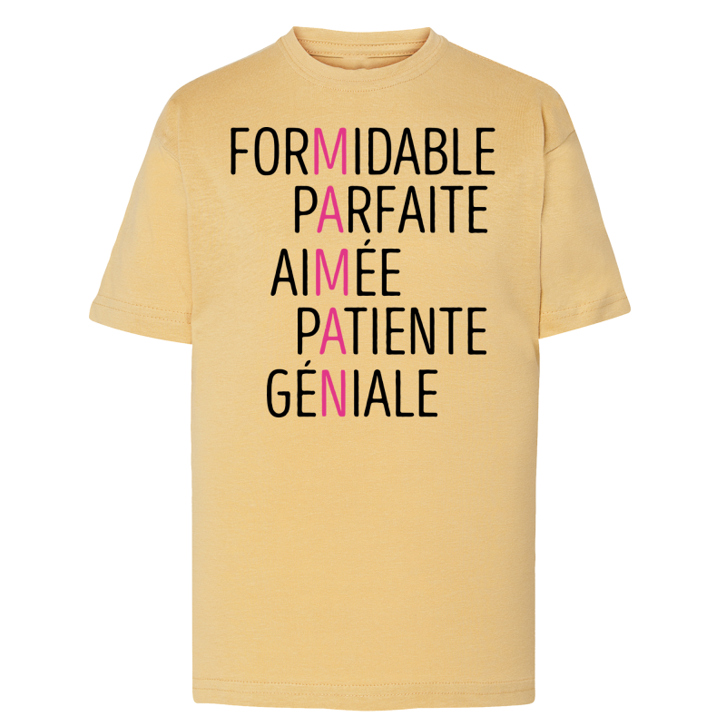 Formidable Parfaite Aimée Patiente Génial - Maman