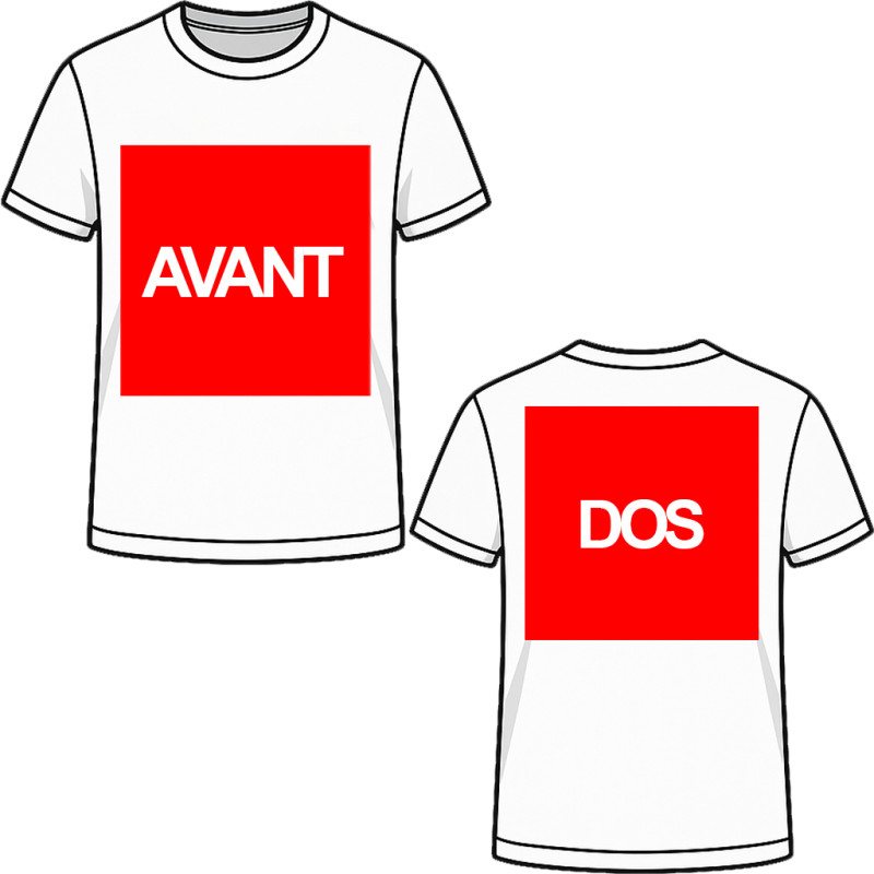 T-shirt DTF Personnalisé Prix dégressif à partir de 10 pièces