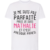 Je ne suis pas parfaite Nathalie