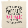 Je ne suis pas parfaite Nathalie