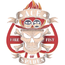 One Piece Ace Spades