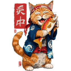 Chat Poisson Japon