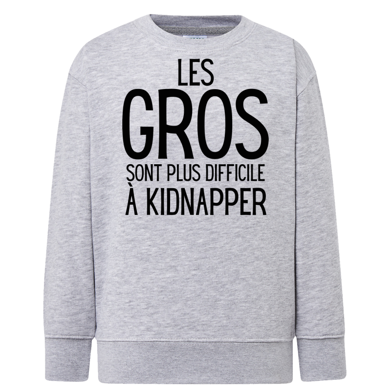 Les gros sont plus difficile a kidnapper