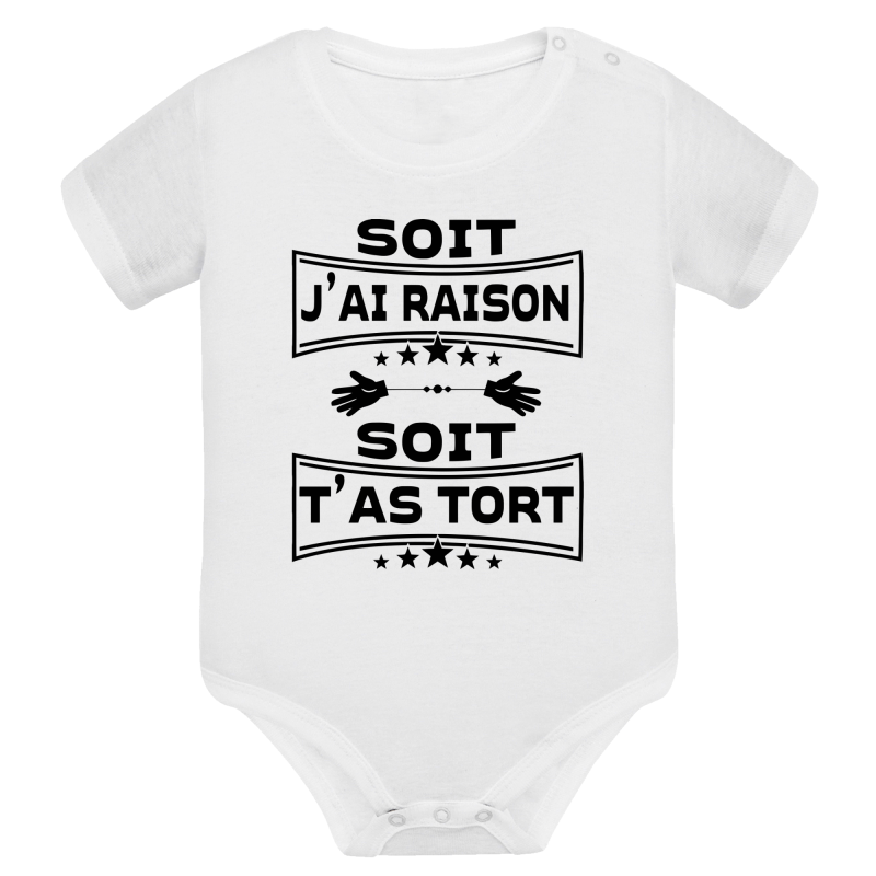 Soit j'ai raison soit t'as tort