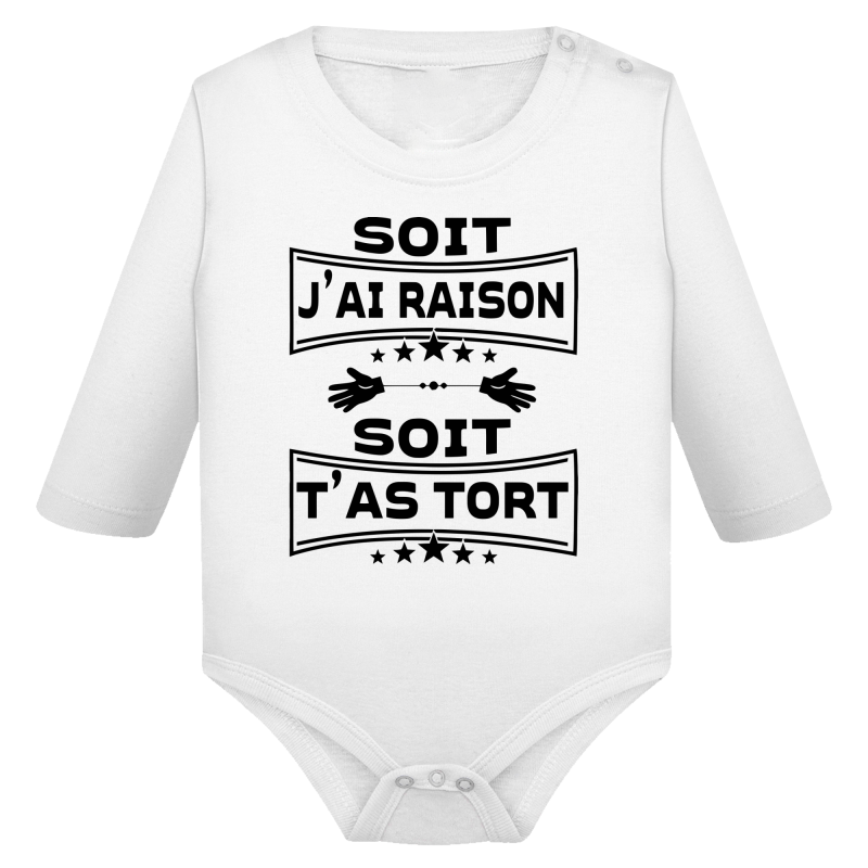 Soit j'ai raison soit t'as tort