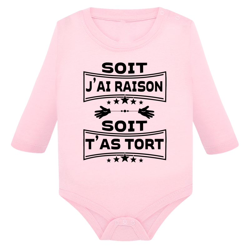 Soit j'ai raison soit t'as tort