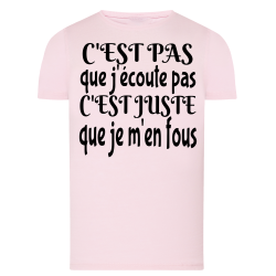 J'écoute je m'en fous