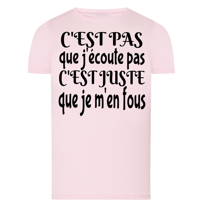 J'écoute je m'en fous