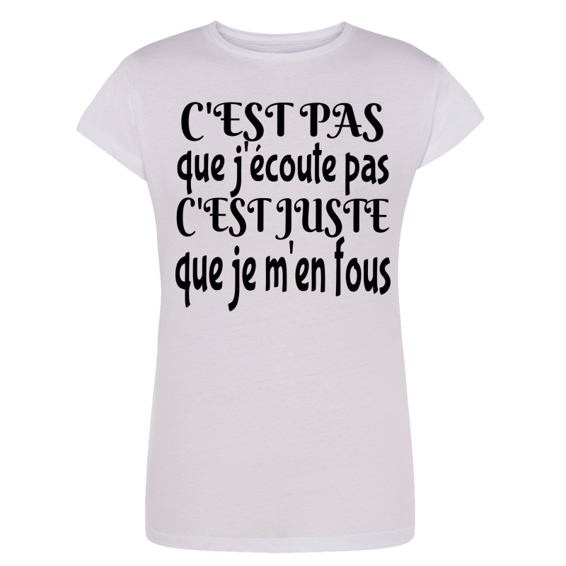 J'écoute je m'en fous