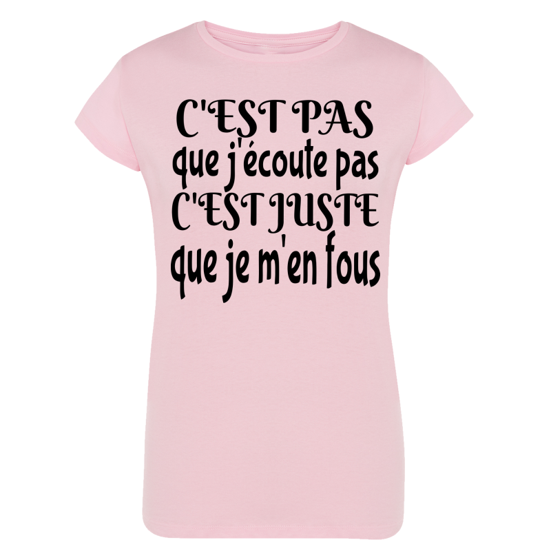 J'écoute je m'en fous