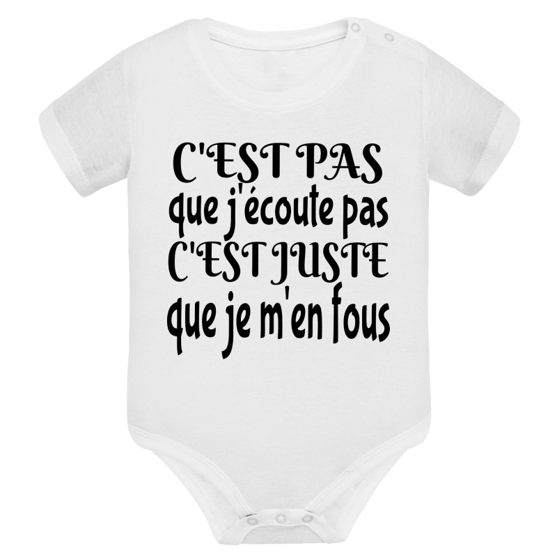 J'écoute je m'en fous