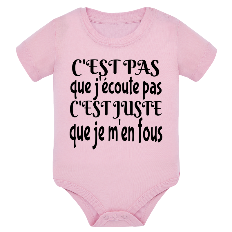 J'écoute je m'en fous