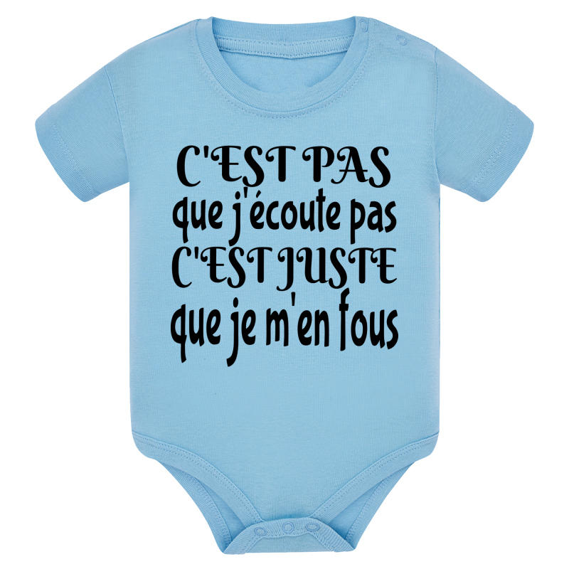 J'écoute je m'en fous