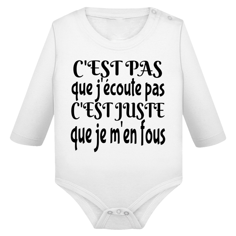 J'écoute je m'en fous