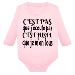 J'écoute je m'en fous