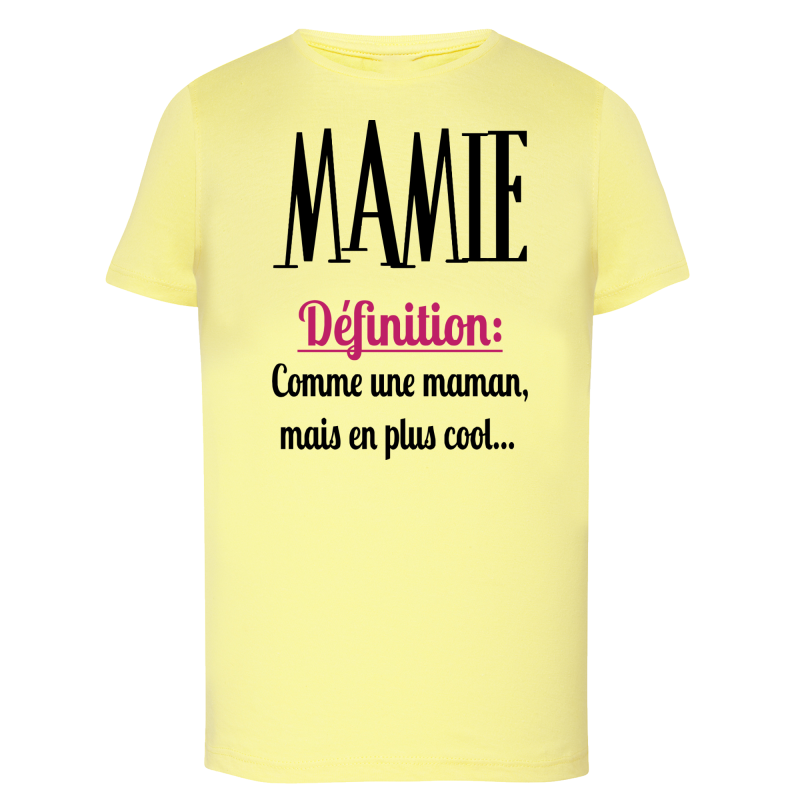 Définition de Mamie : 