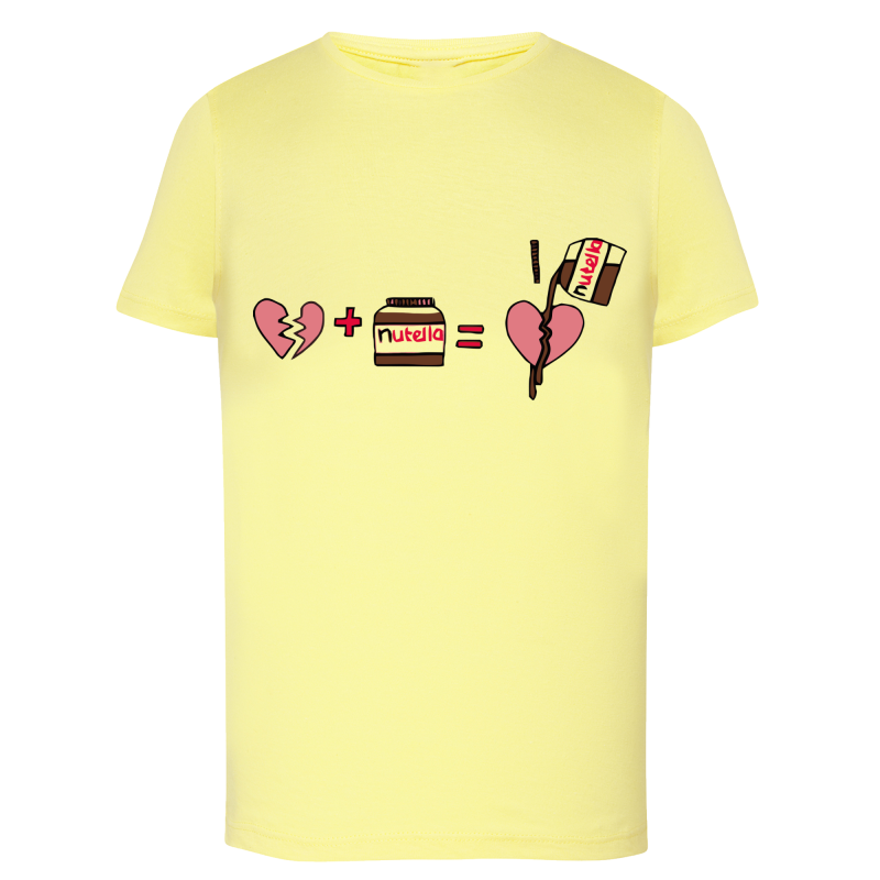 Cœur brisé nutella