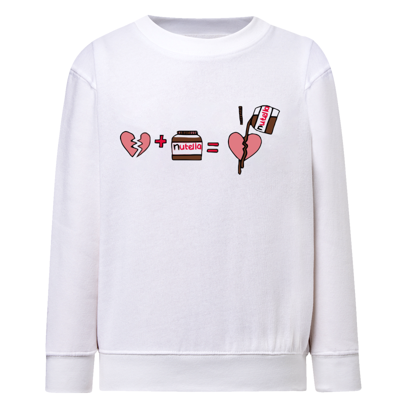 Cœur brisé nutella