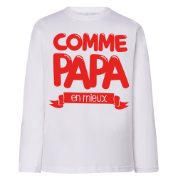 Comme Papa en mieux Rouge