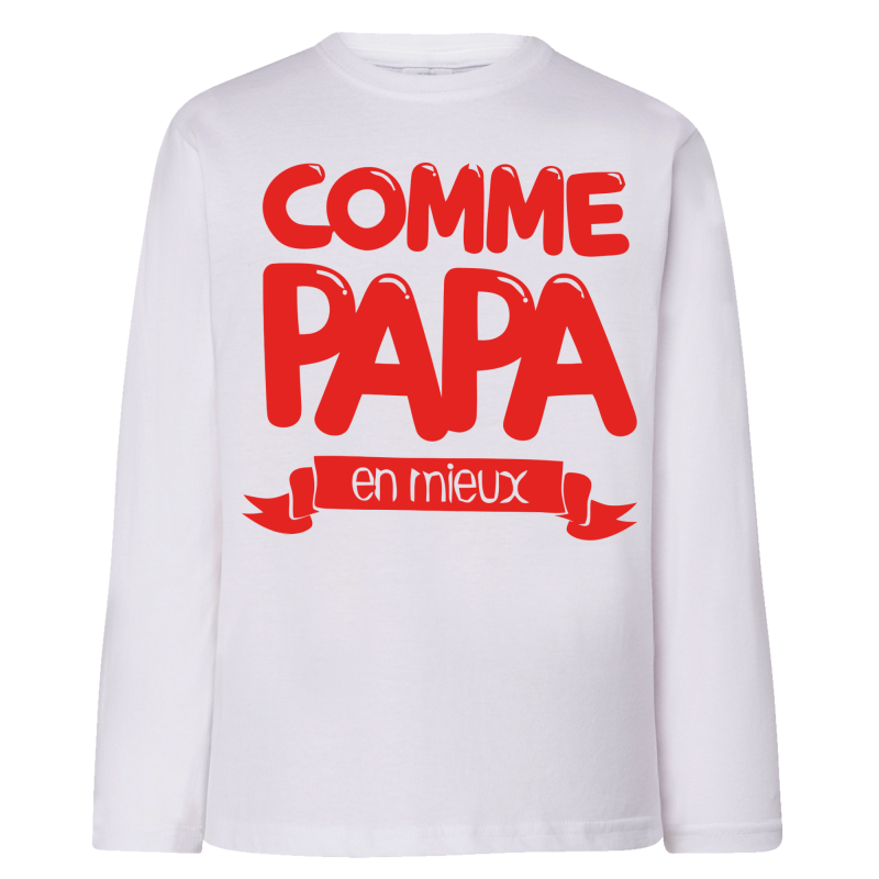 Comme Papa en mieux Rouge