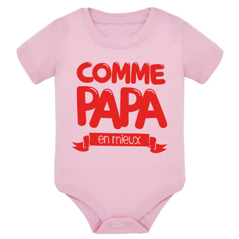Comme Papa en mieux Rouge