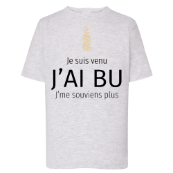Je suis venu j'ai bu