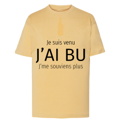 Je suis venu j'ai bu