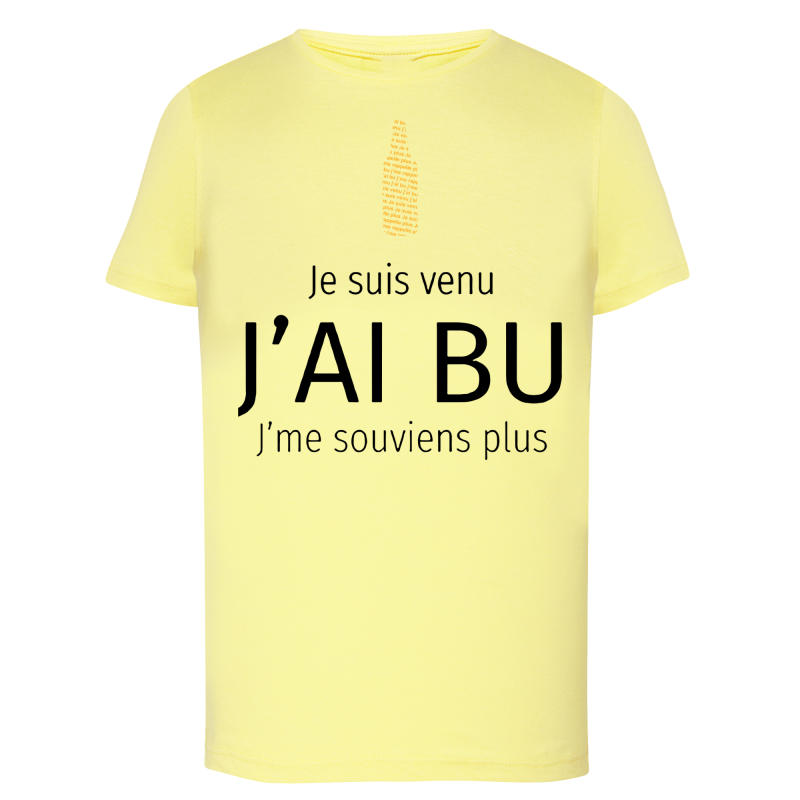 Je suis venu j'ai bu