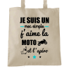 Je suis un mec simple Moto