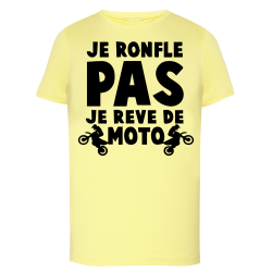 Je ne ronfle pas je rêve de moto