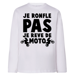 Je ne ronfle pas je rêve de moto