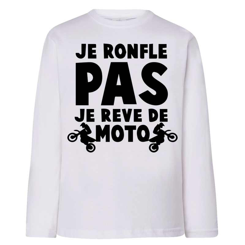 Je ne ronfle pas je rêve de moto