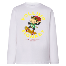 Singe Skate Rolling Monkey