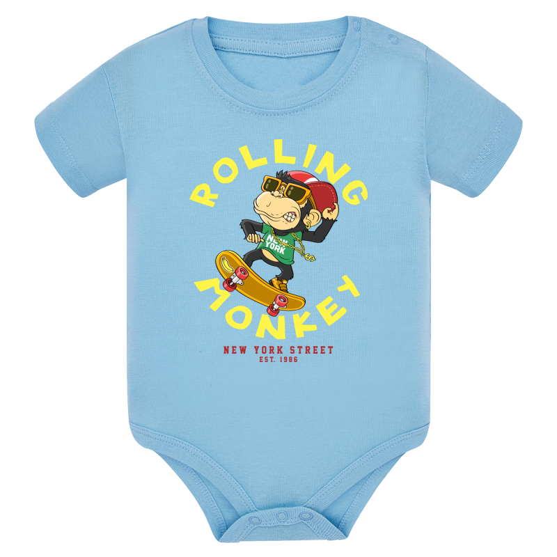 Singe Skate Rolling Monkey