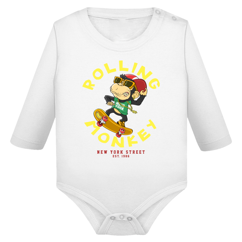 Singe Skate Rolling Monkey